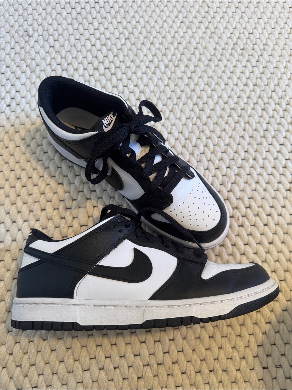 Nike Two-Tone Black & White Dunk-Style Sneakers